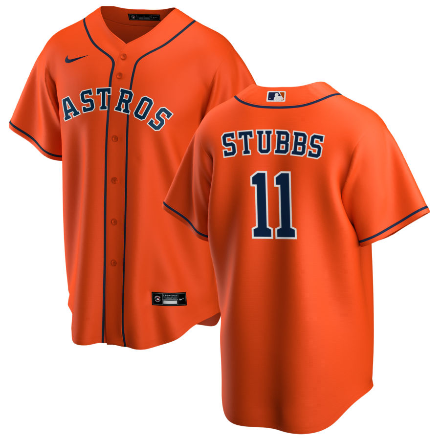 Nike Men #11 Garrett Stubbs Houston Astros Baseball Jerseys Sale-Orange